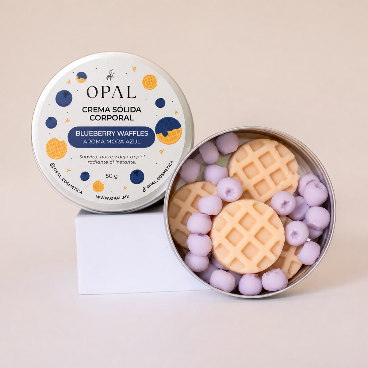 Crema Sólida Blueberry Waffles