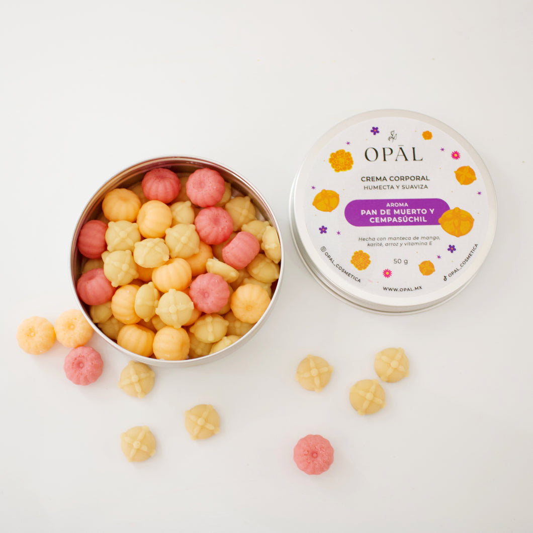 Crema Sólida Corporal Pan de Muerto y Cempasúchil