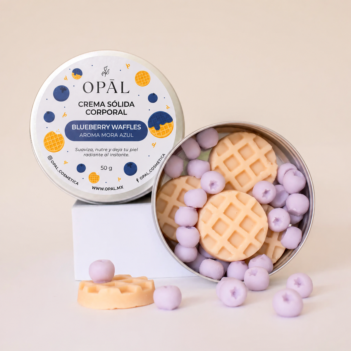 Crema Sólida Blueberry Waffles