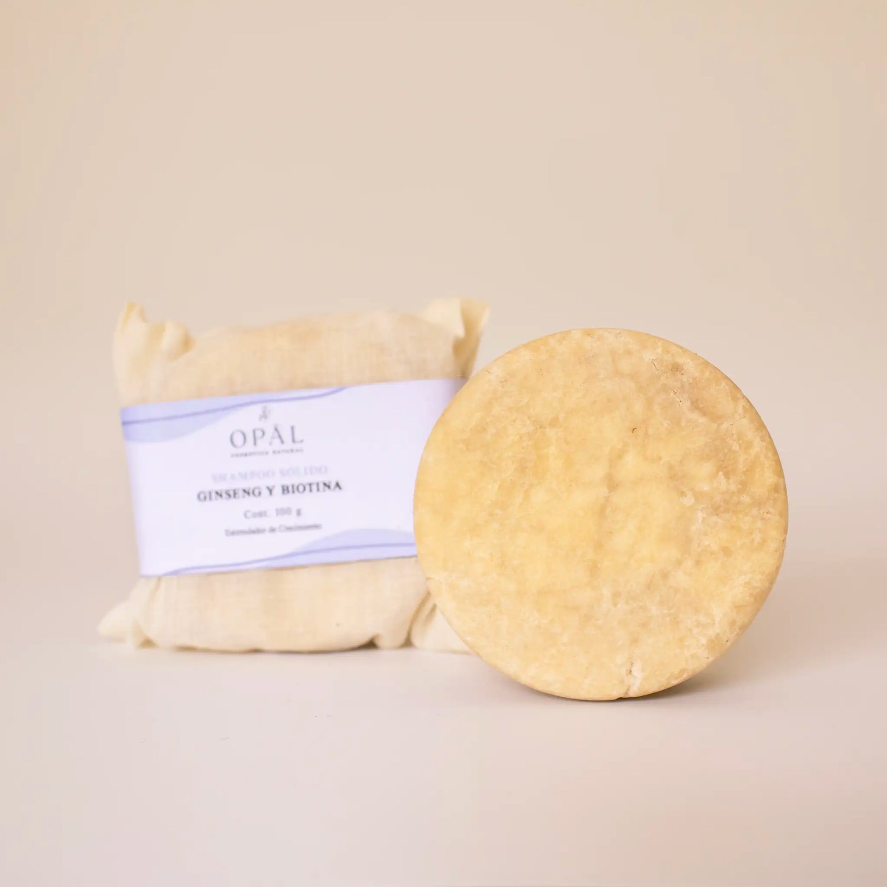 Shampoo Sólido Ginseng y Biotina Hecho a Mano