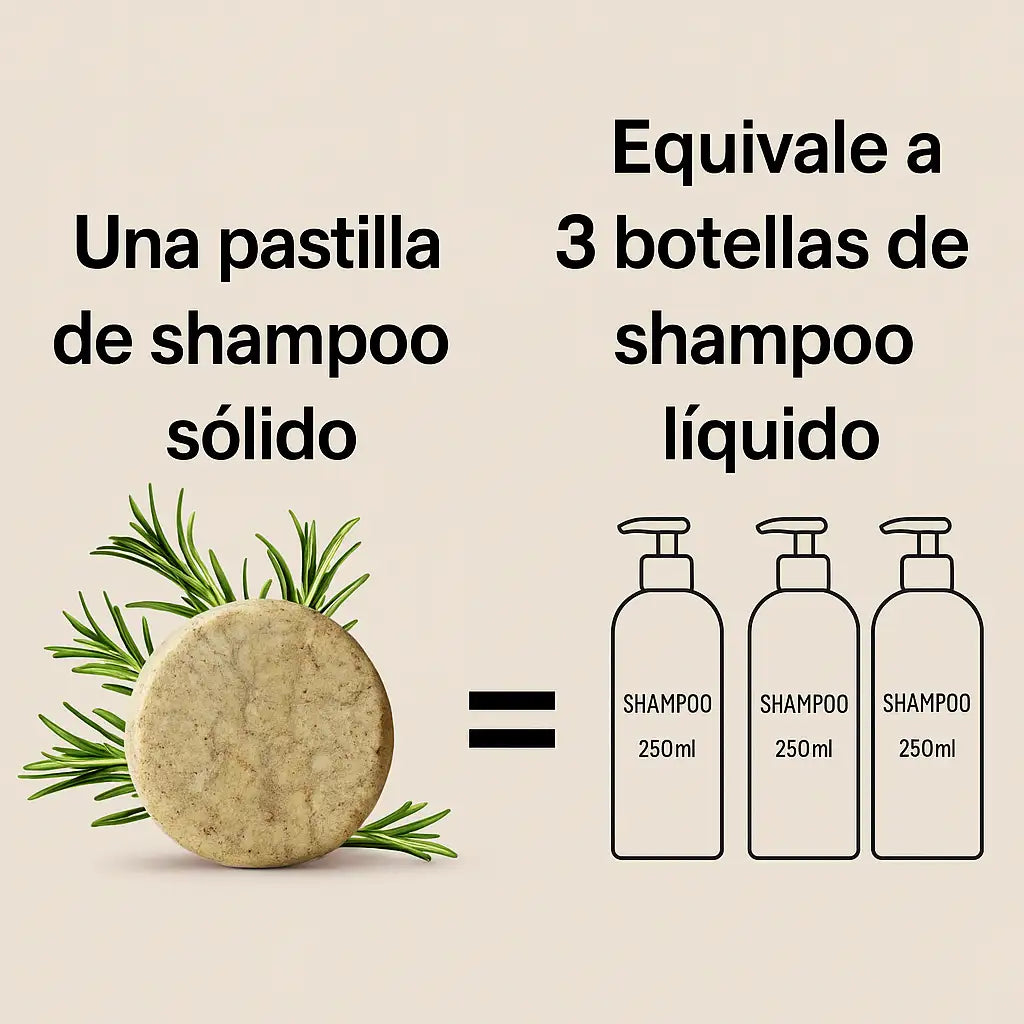 Shampoo Sólido de Romero, Lavanda y Sangregado Hand Made