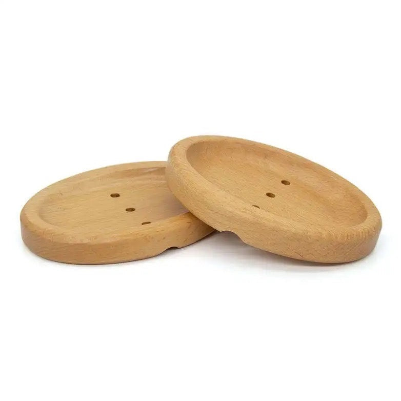 Jaboneras de Bambú Jabonera Oval Premium 14x10 cm Accesorios