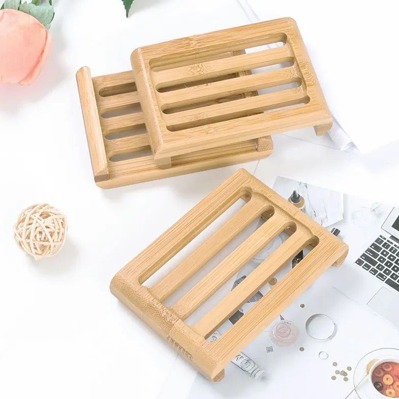 Jaboneras de Bambú Jabonera Rejilla 11x8 cm Accesorios