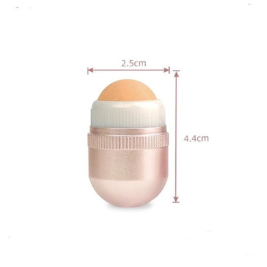 Rodillo de piedra volcánica (absorbe brillo facial) Rosa
